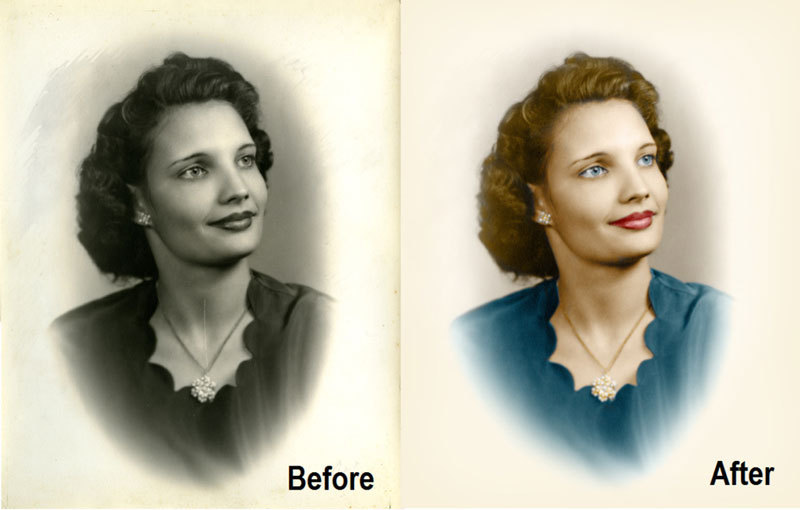 Photo Restoration example 1