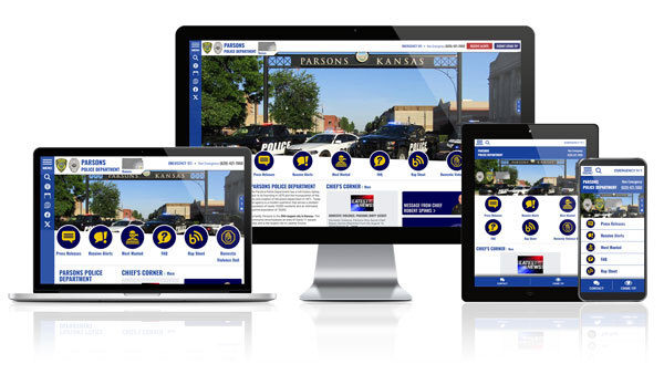 Parsons Police Department, Kansas - Responsive Website